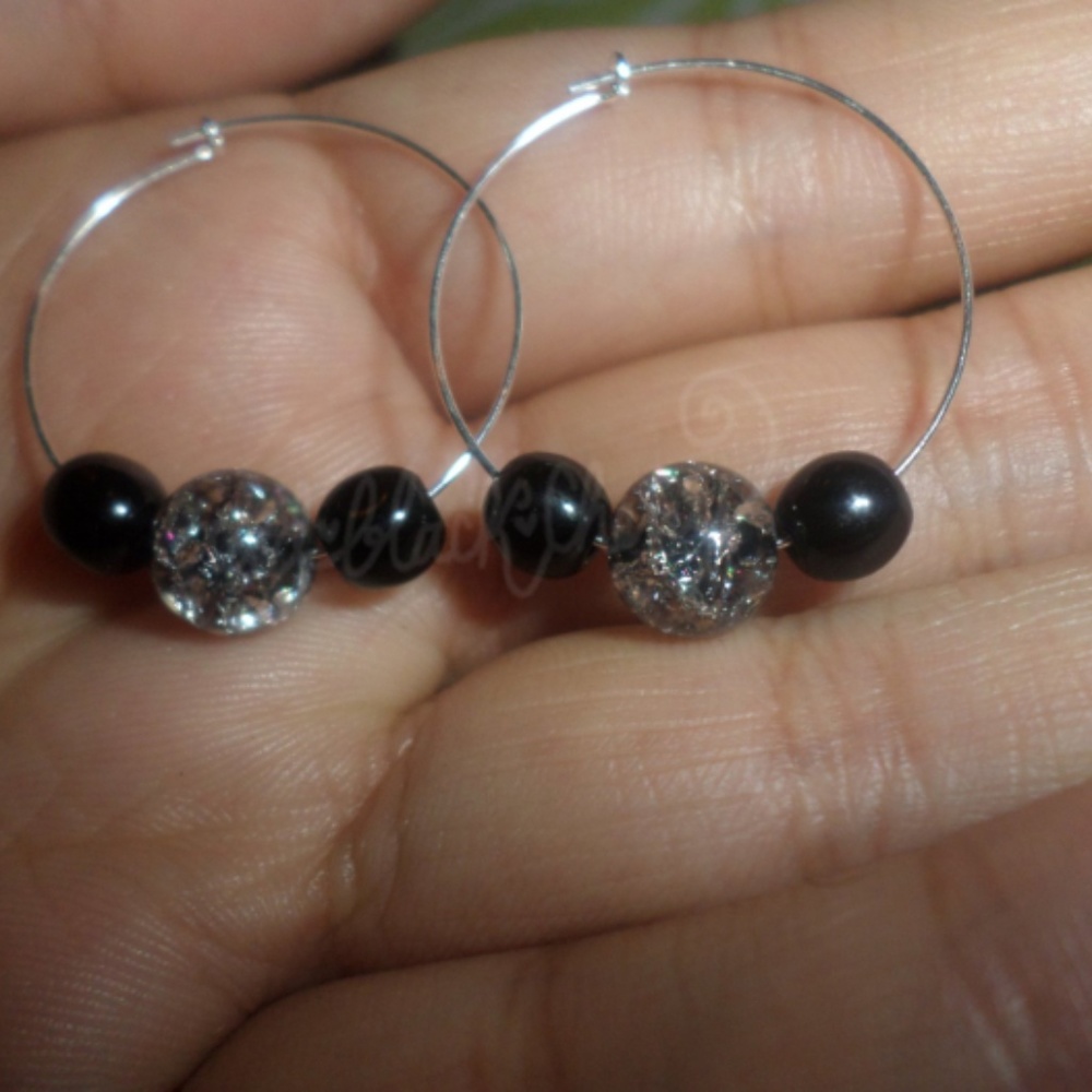 OOAK Licorice Earrings